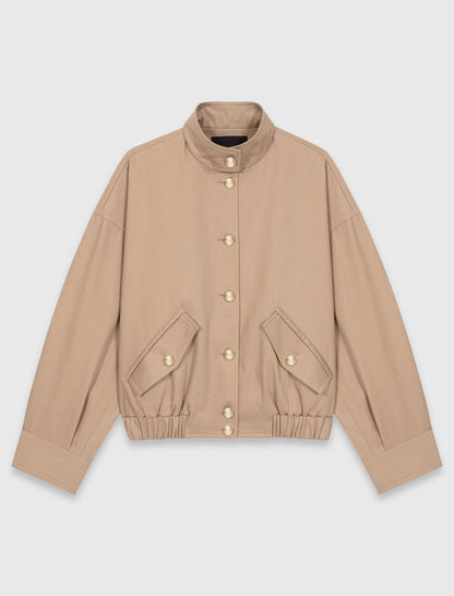 Cotton bomber jacket | Maje