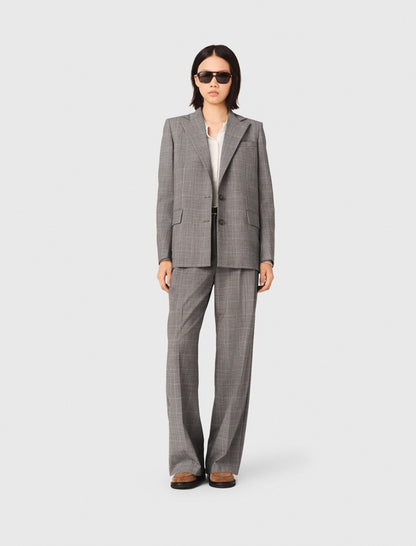 Checked suit jacket | Maje