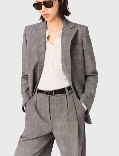 Checked suit jacket | Maje