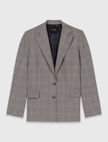 Checked suit jacket | Maje
