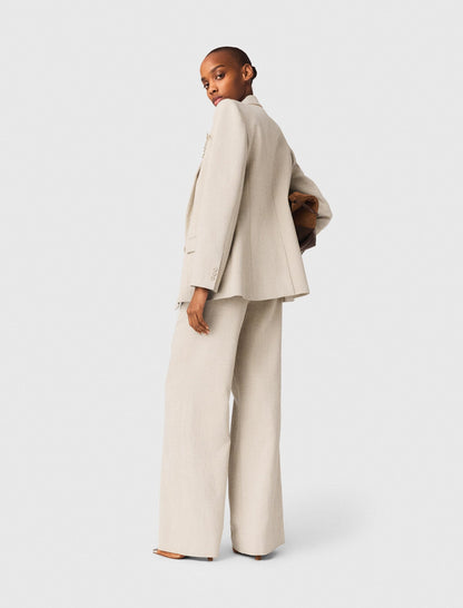 Suit jacket with brooch | Maje