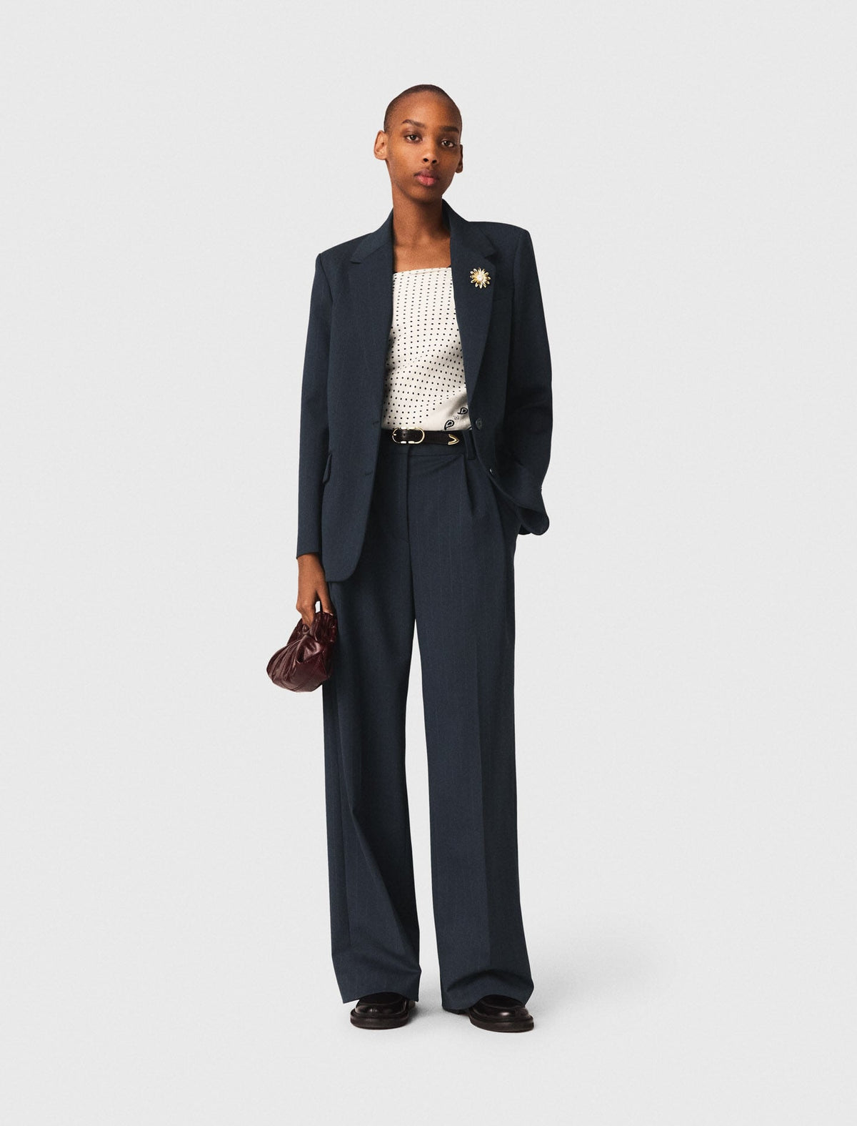 Pinstripe suit jacket | Maje