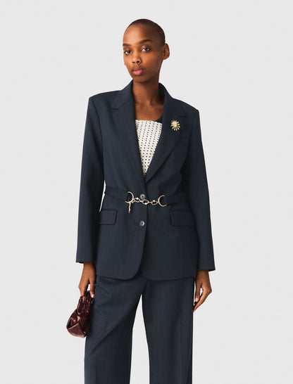 Pinstripe suit jacket | Maje