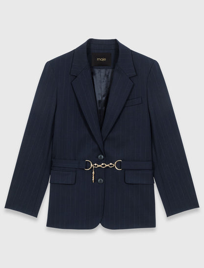 Pinstripe suit jacket | Maje