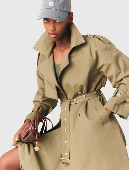 Studded trench coat | Maje