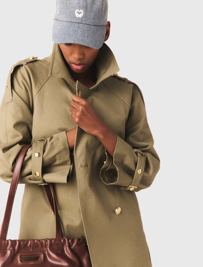 Studded trench coat | Maje