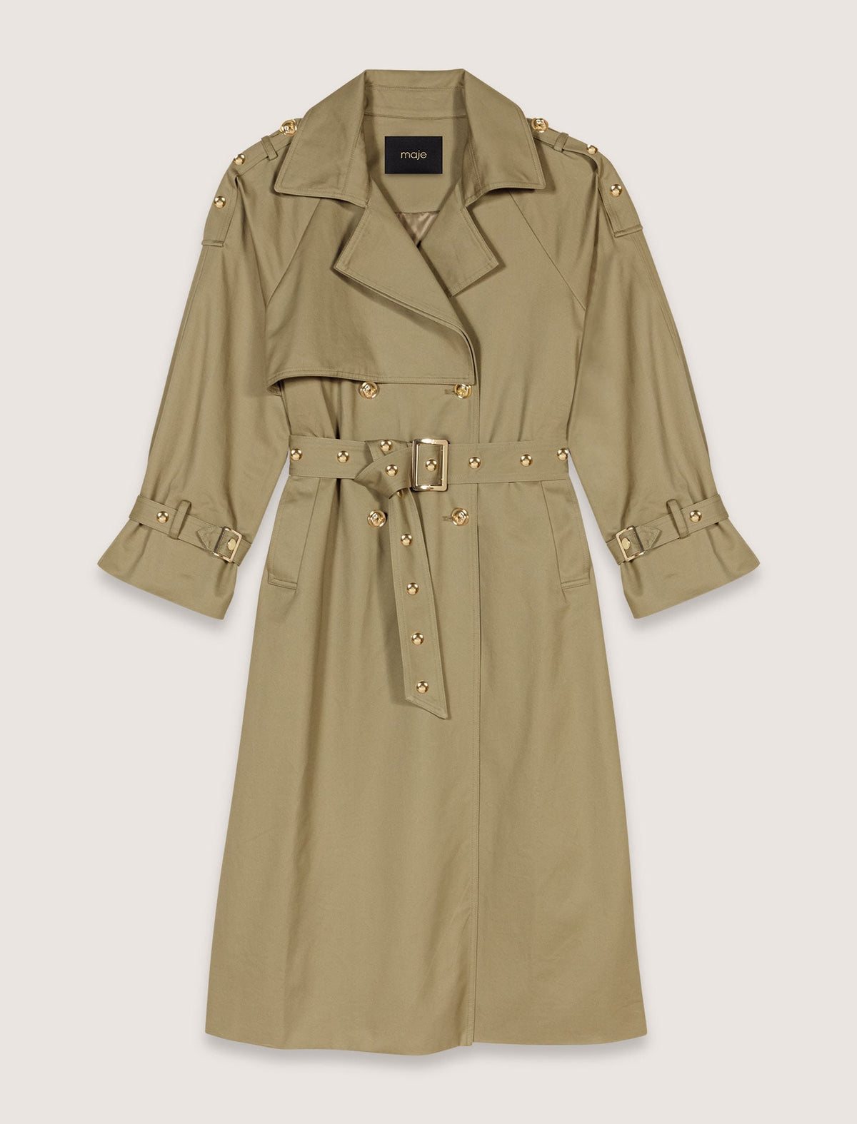 Studded trench coat | Maje