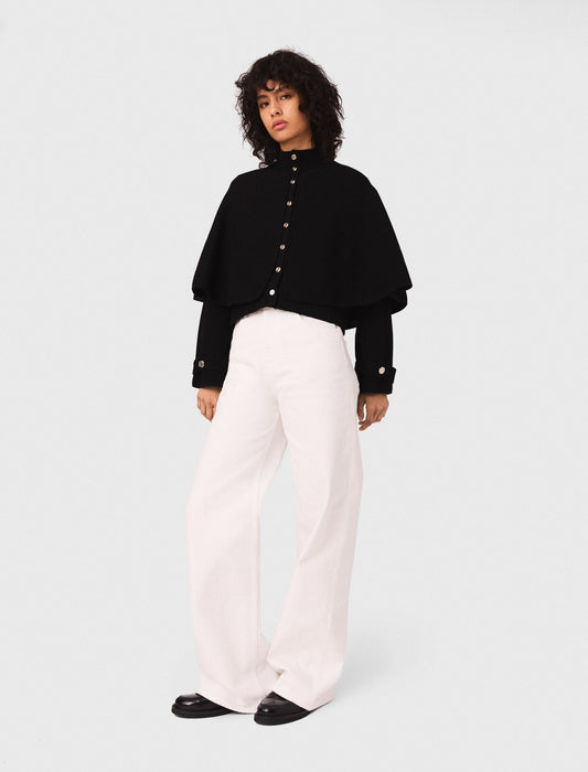 Cape-effect cardigan | Maje