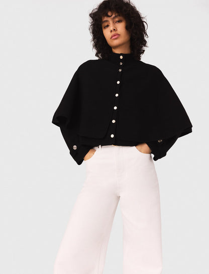 Cape-effect cardigan | Maje