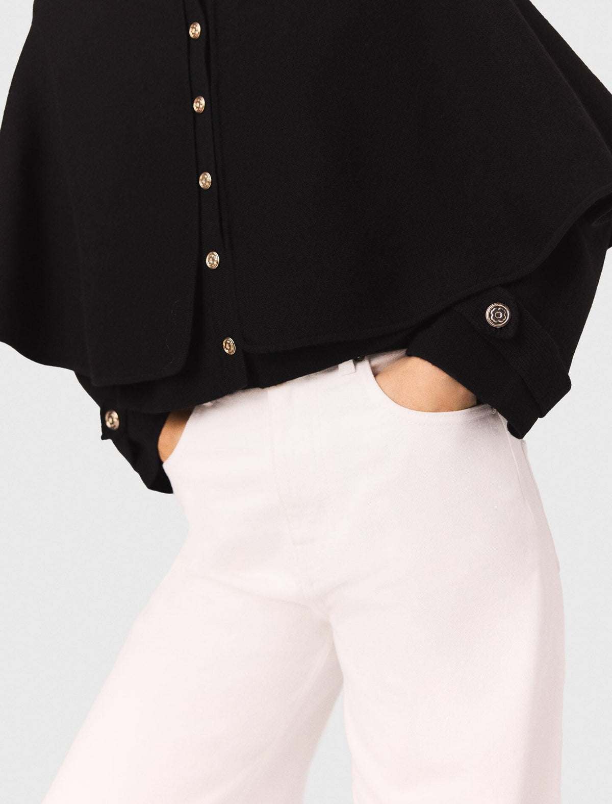 Cape-effect cardigan | Maje