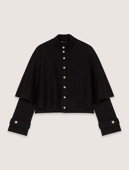 Cape-effect cardigan | Maje
