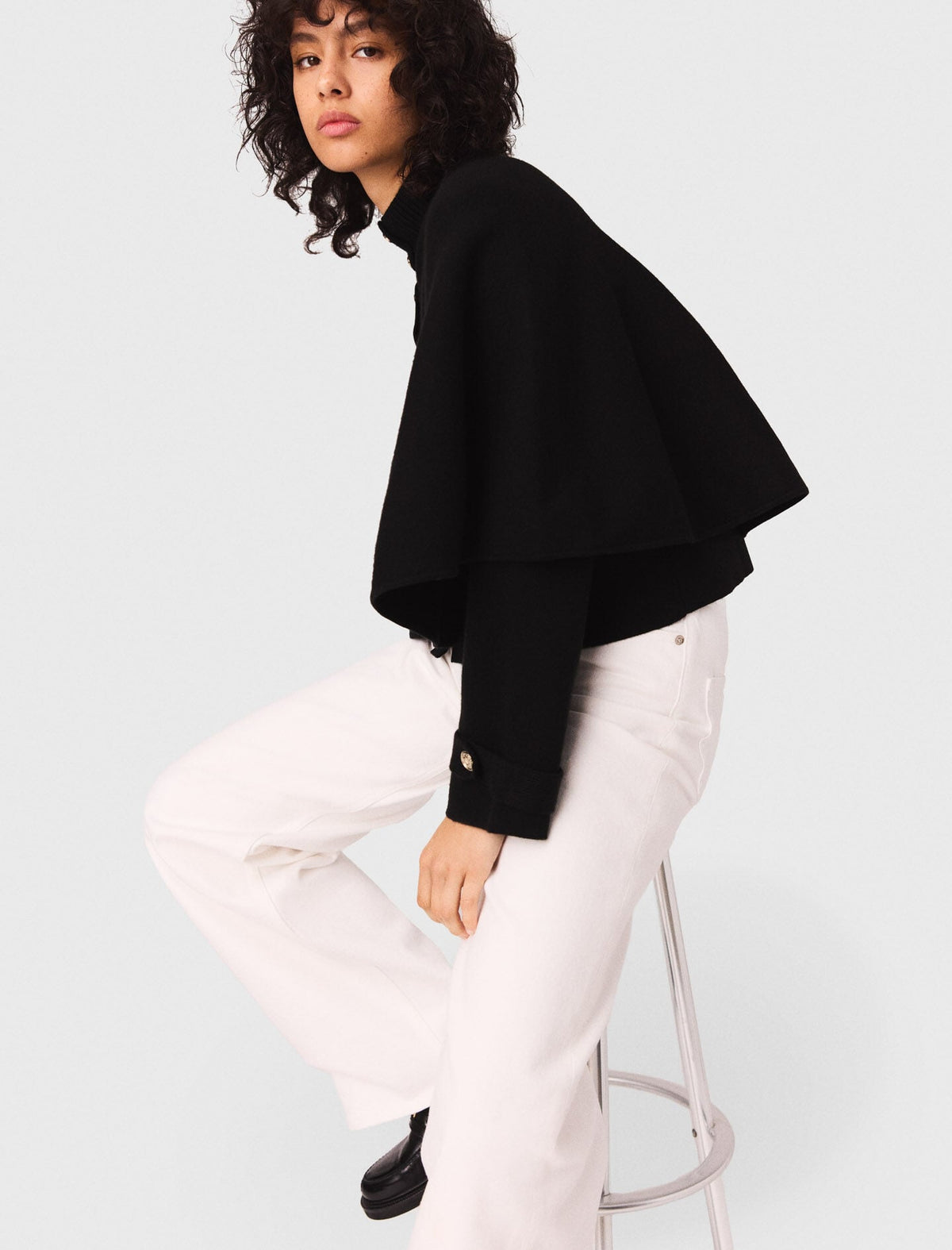 Cape-effect cardigan | Maje