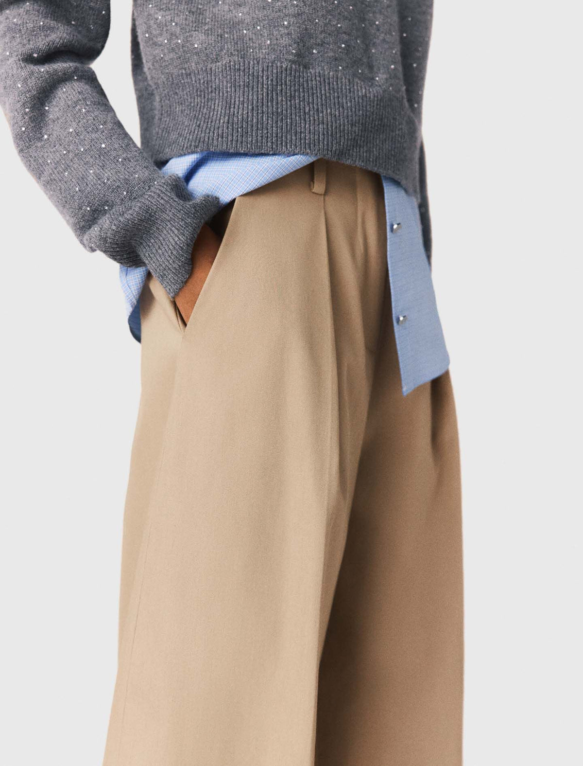 Cotton balloon trousers | Maje