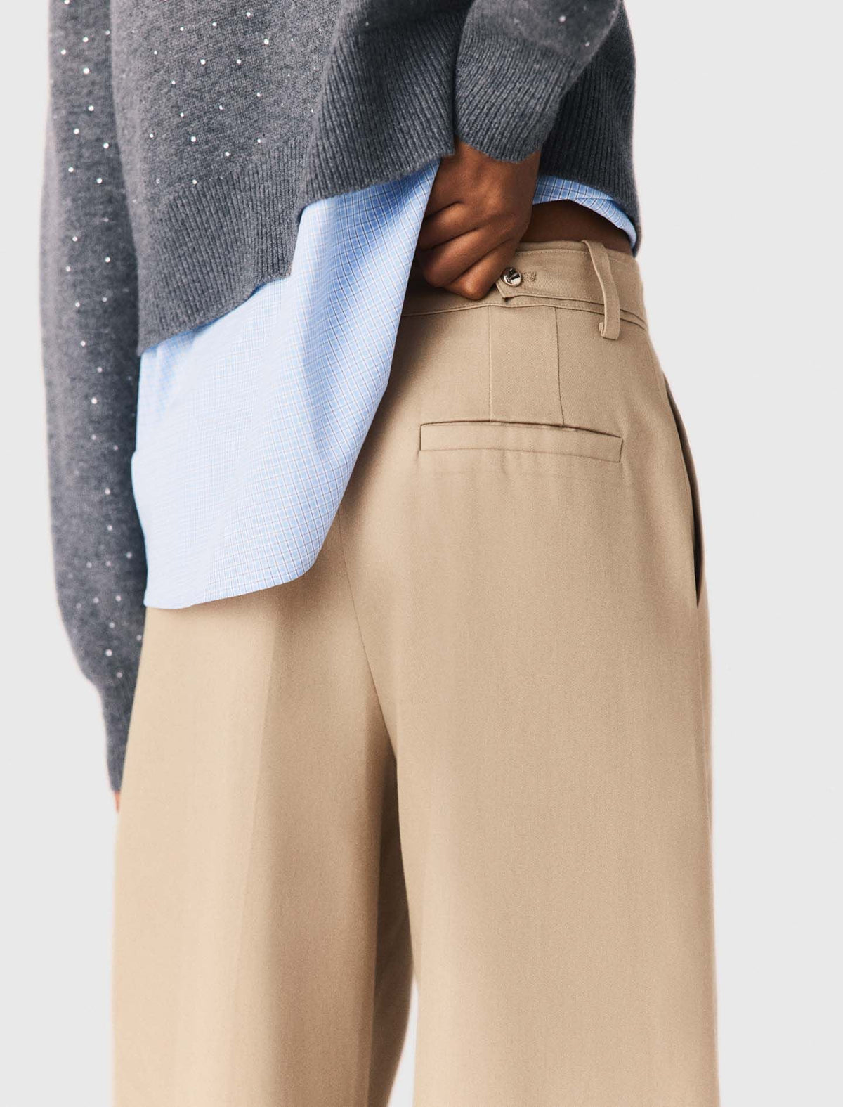 Cotton balloon trousers | Maje
