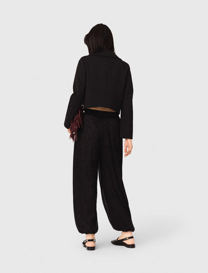 Metallic harem trousers | Maje