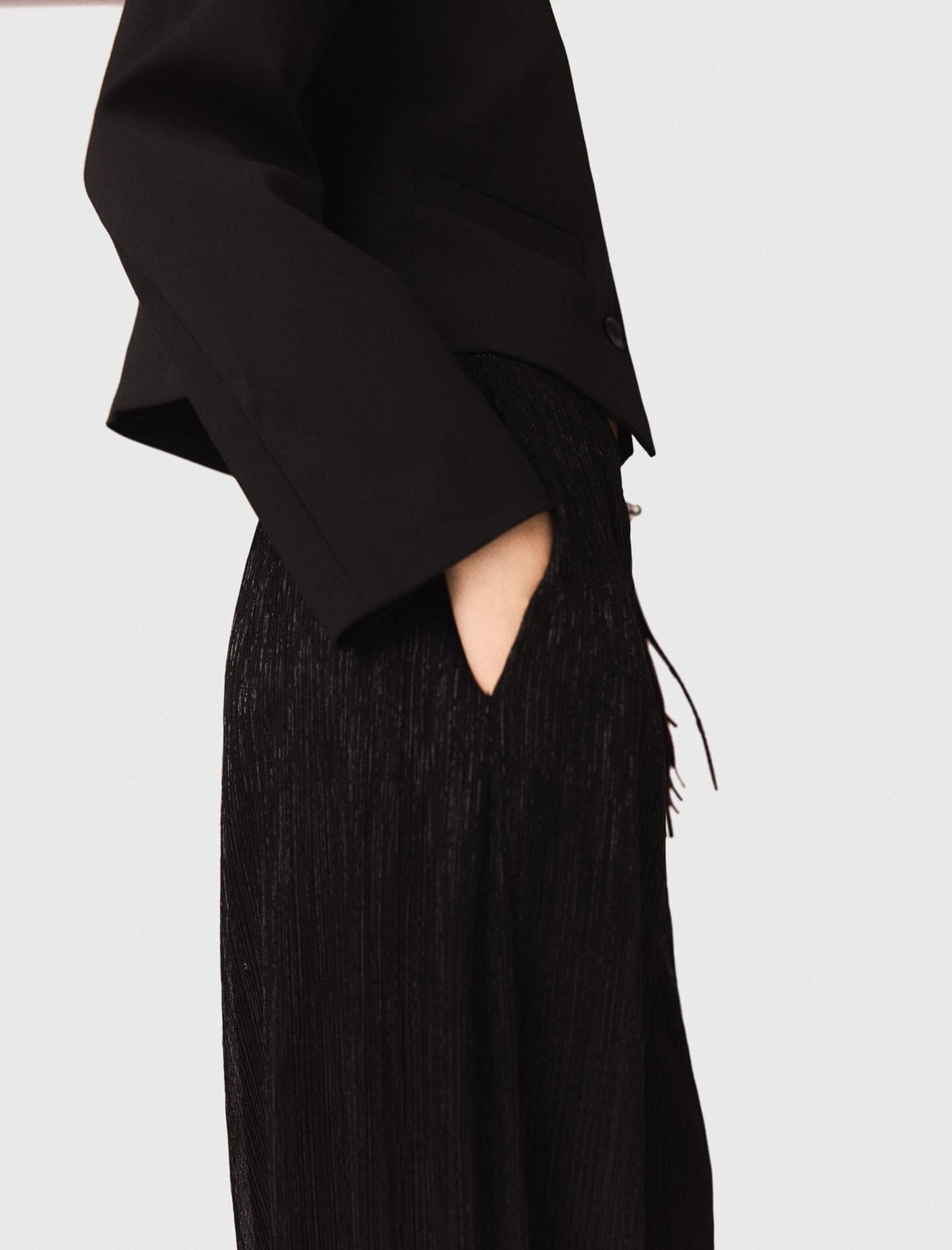 Metallic harem trousers | Maje