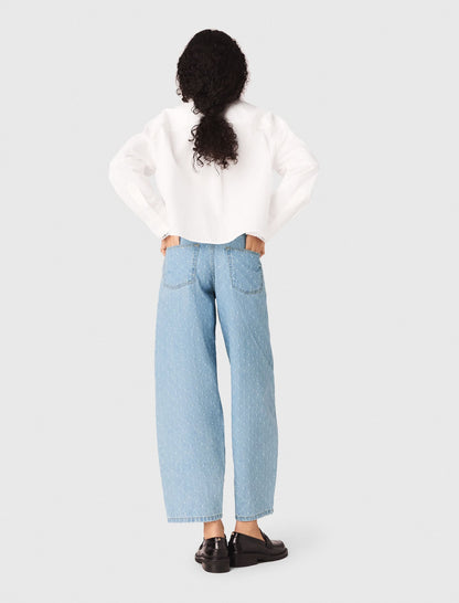 Textured balloon jeans | Maje