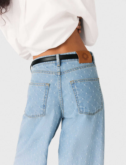 Textured balloon jeans | Maje