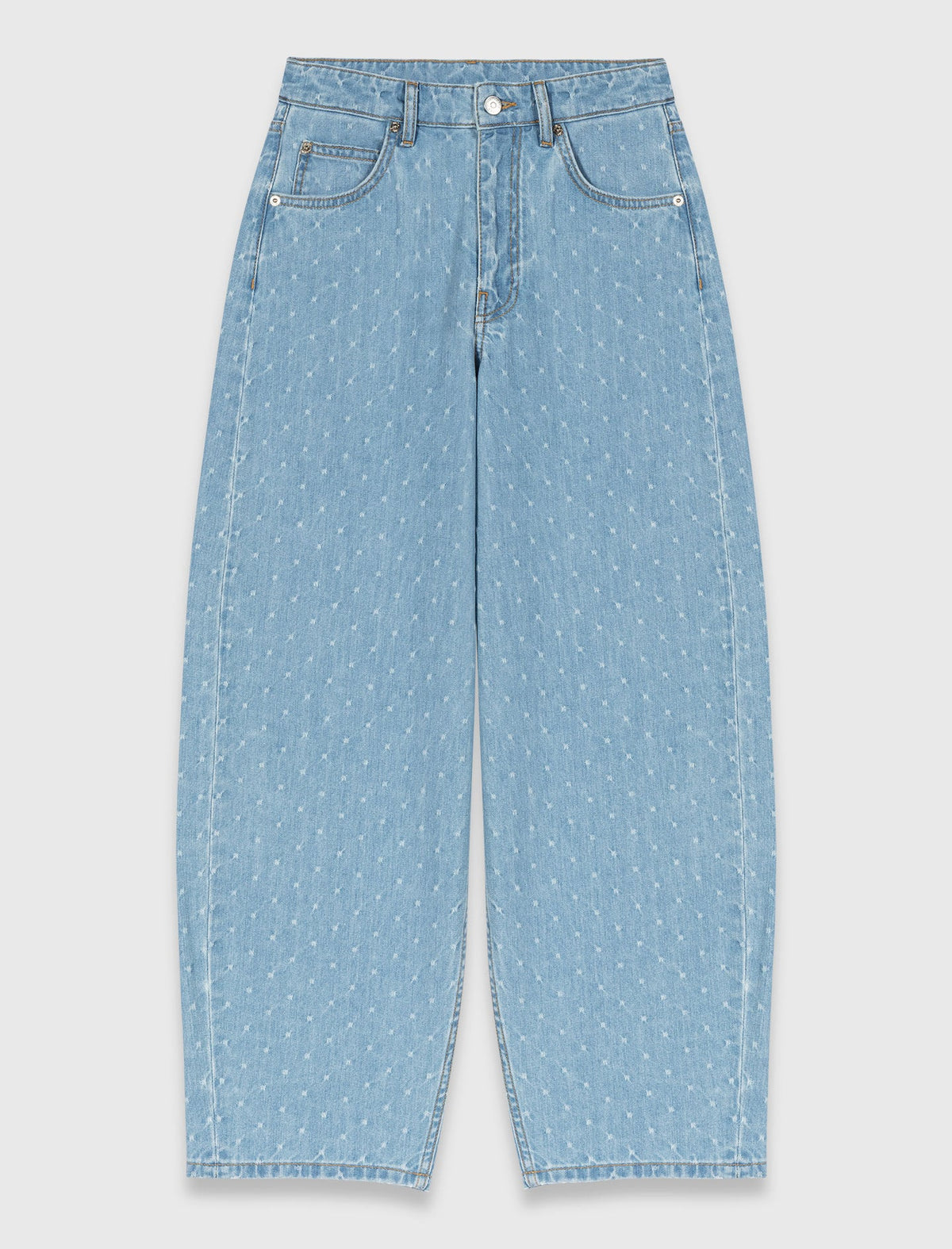 Textured balloon jeans | Maje