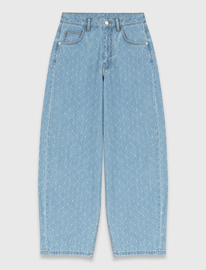 Textured balloon jeans | Maje