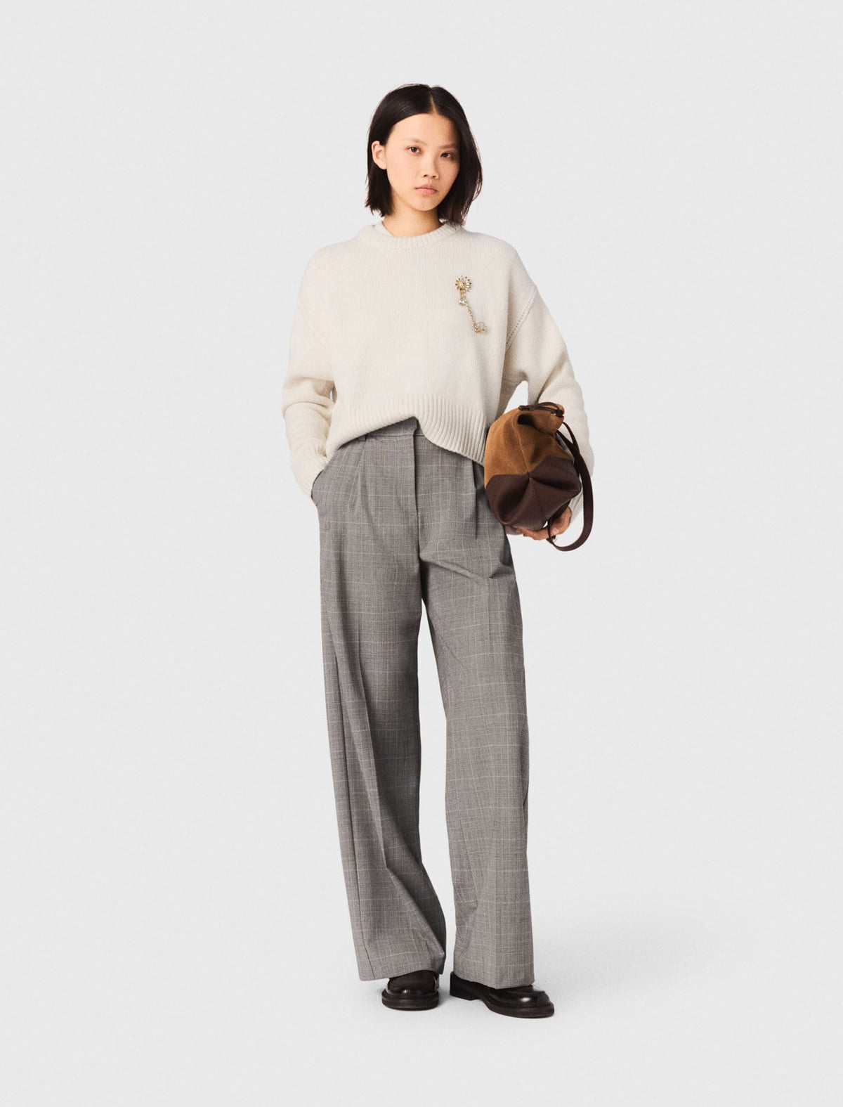 Checked suit trousers | Maje