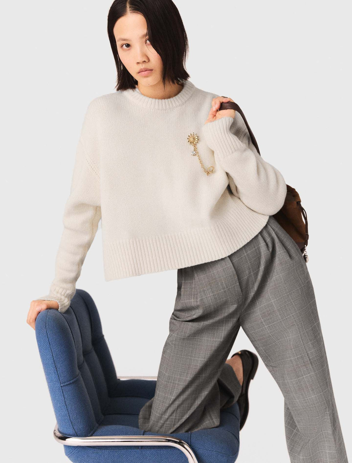 Checked suit trousers | Maje