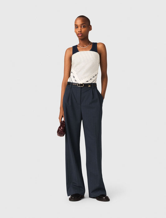 Pinstripe suit trousers | Maje