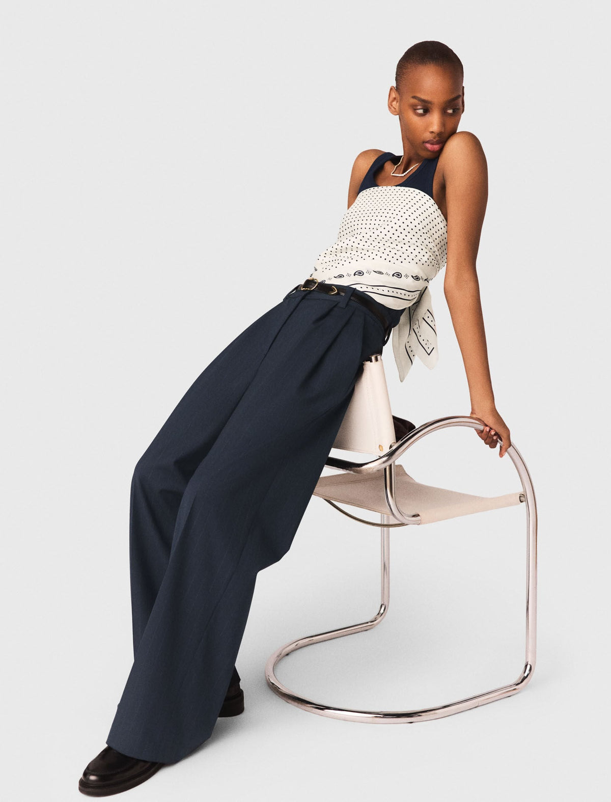 Pinstripe suit trousers | Maje
