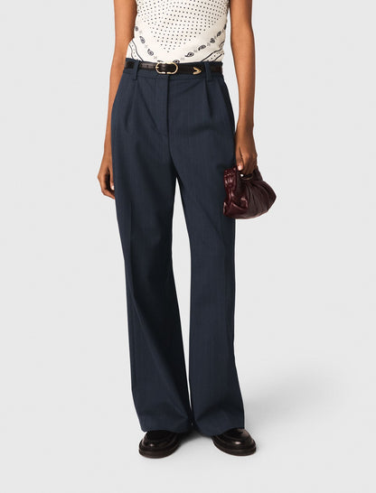 Pinstripe suit trousers | Maje
