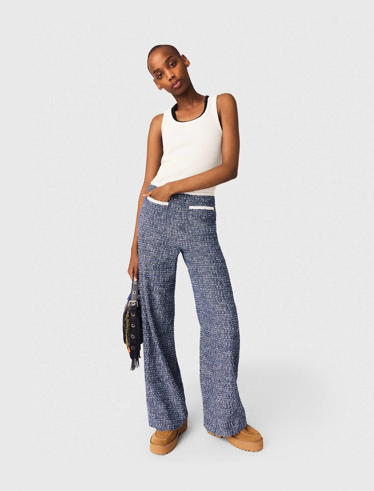 Tweed trousers | Maje