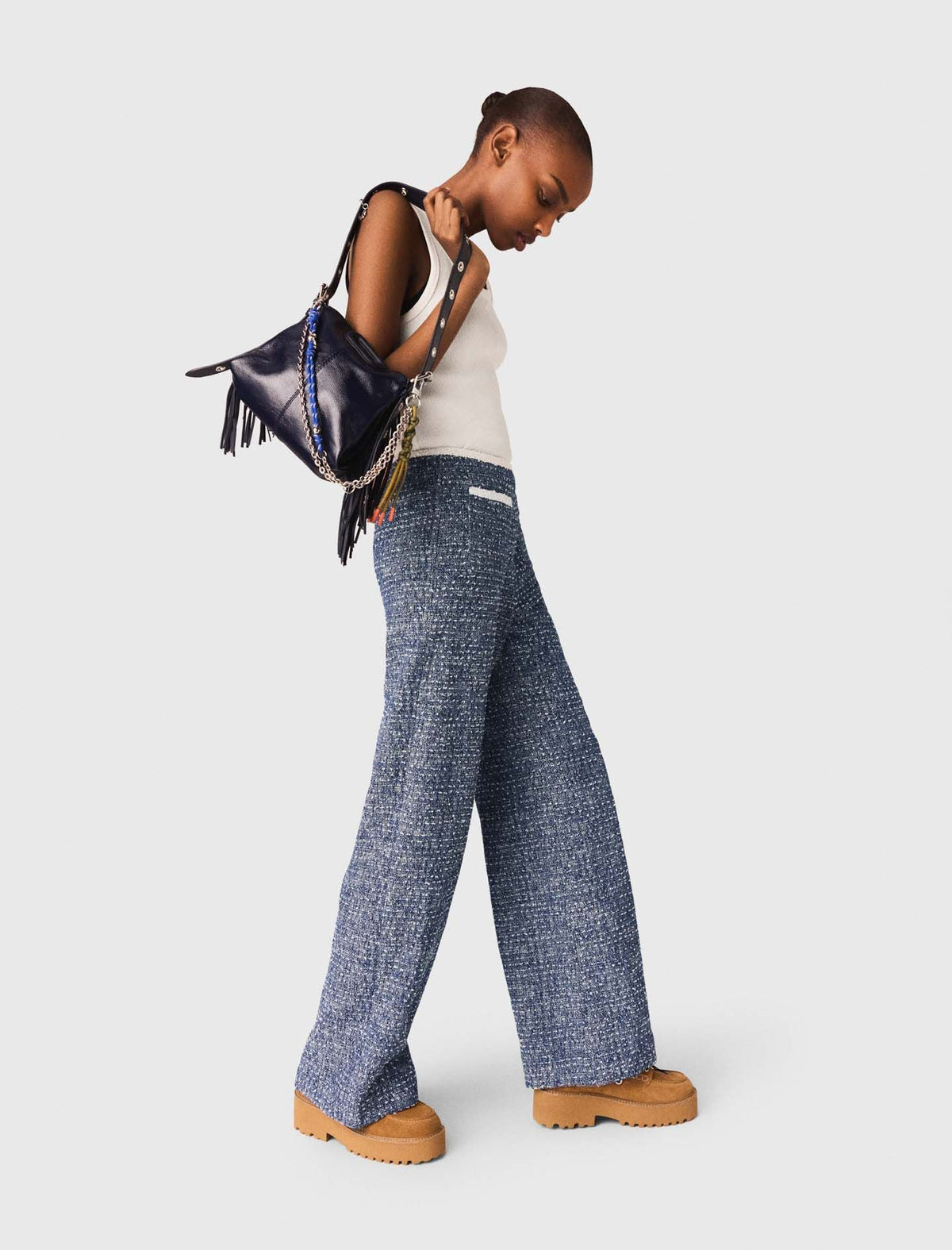 Tweed trousers | Maje