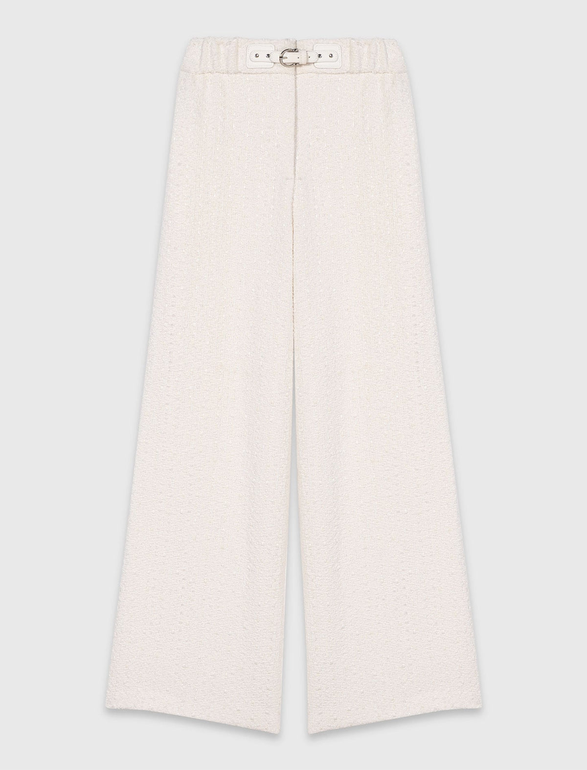 Wide-leg tweed trousers | Maje