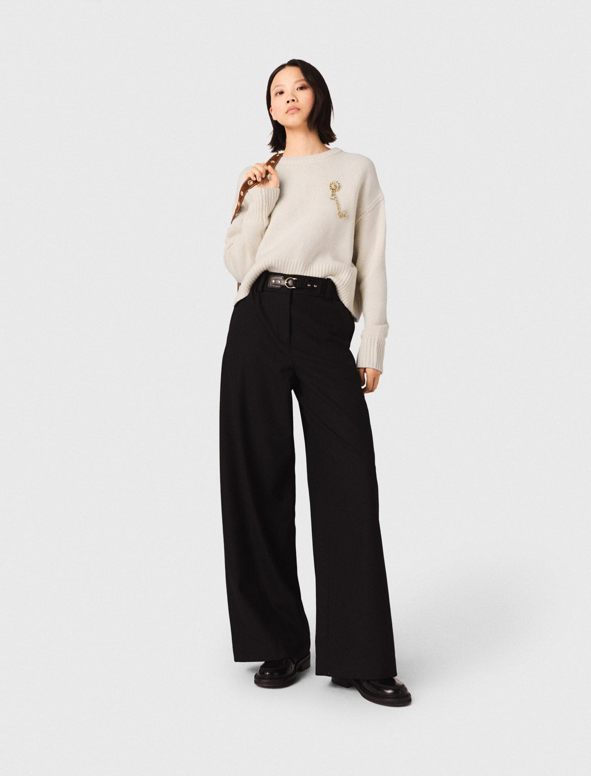 Wide-leg suit trousers | Maje