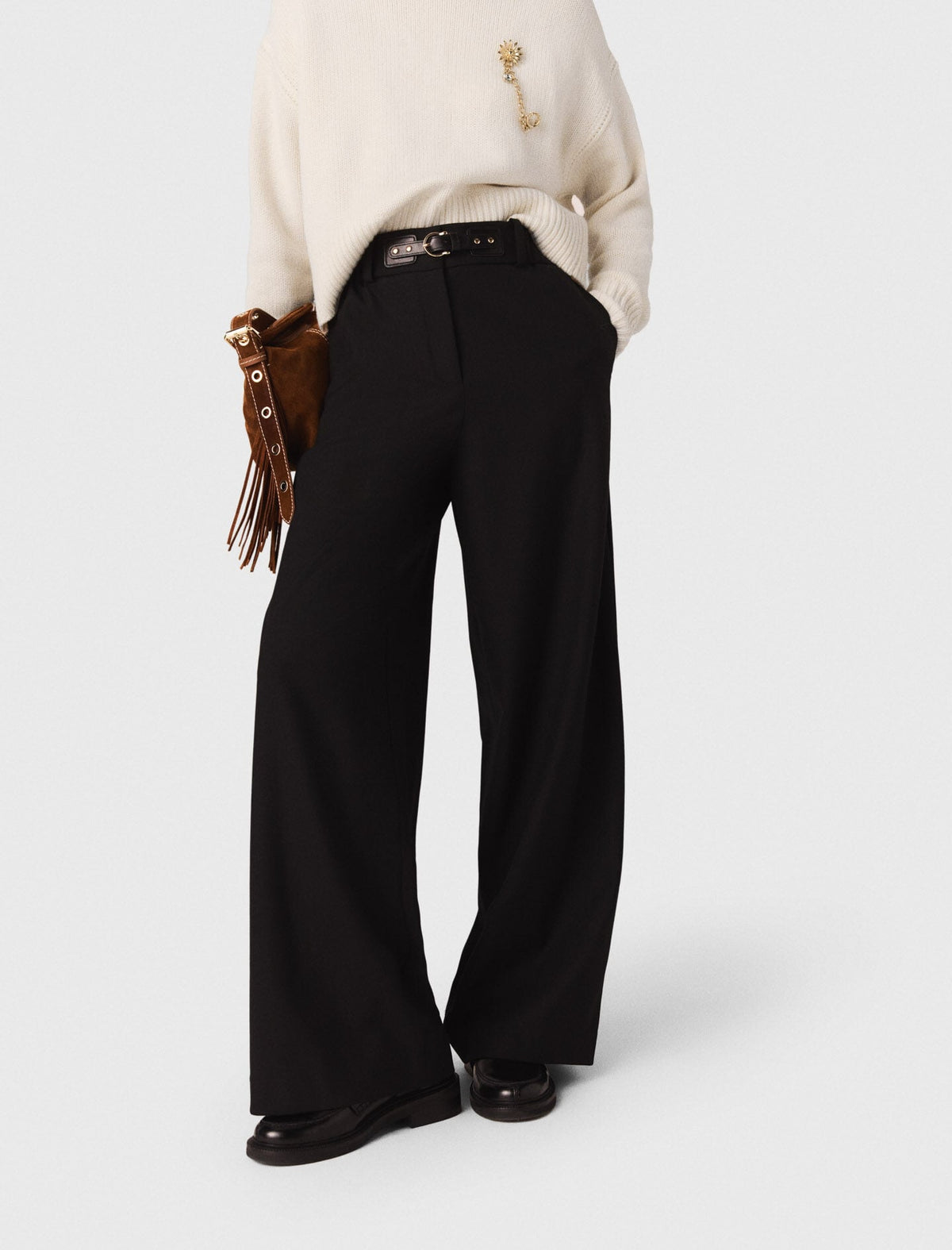 Wide-leg suit trousers | Maje