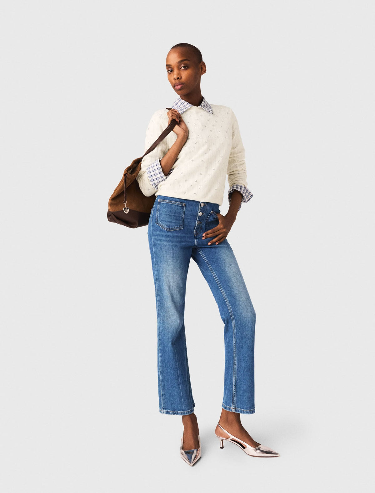 Denim jeans with pockets | Maje