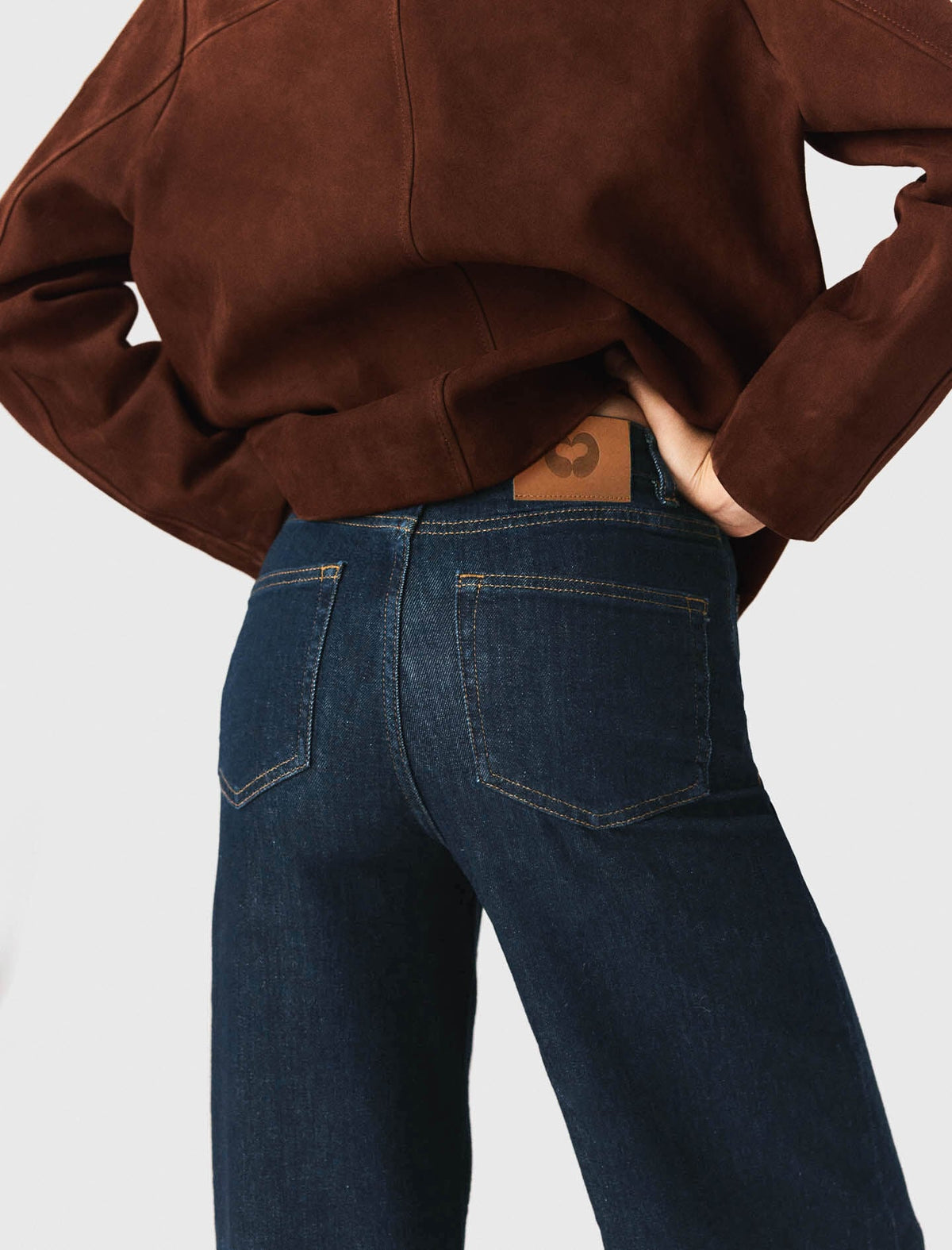 Wide jeans with patch pockets | Maje