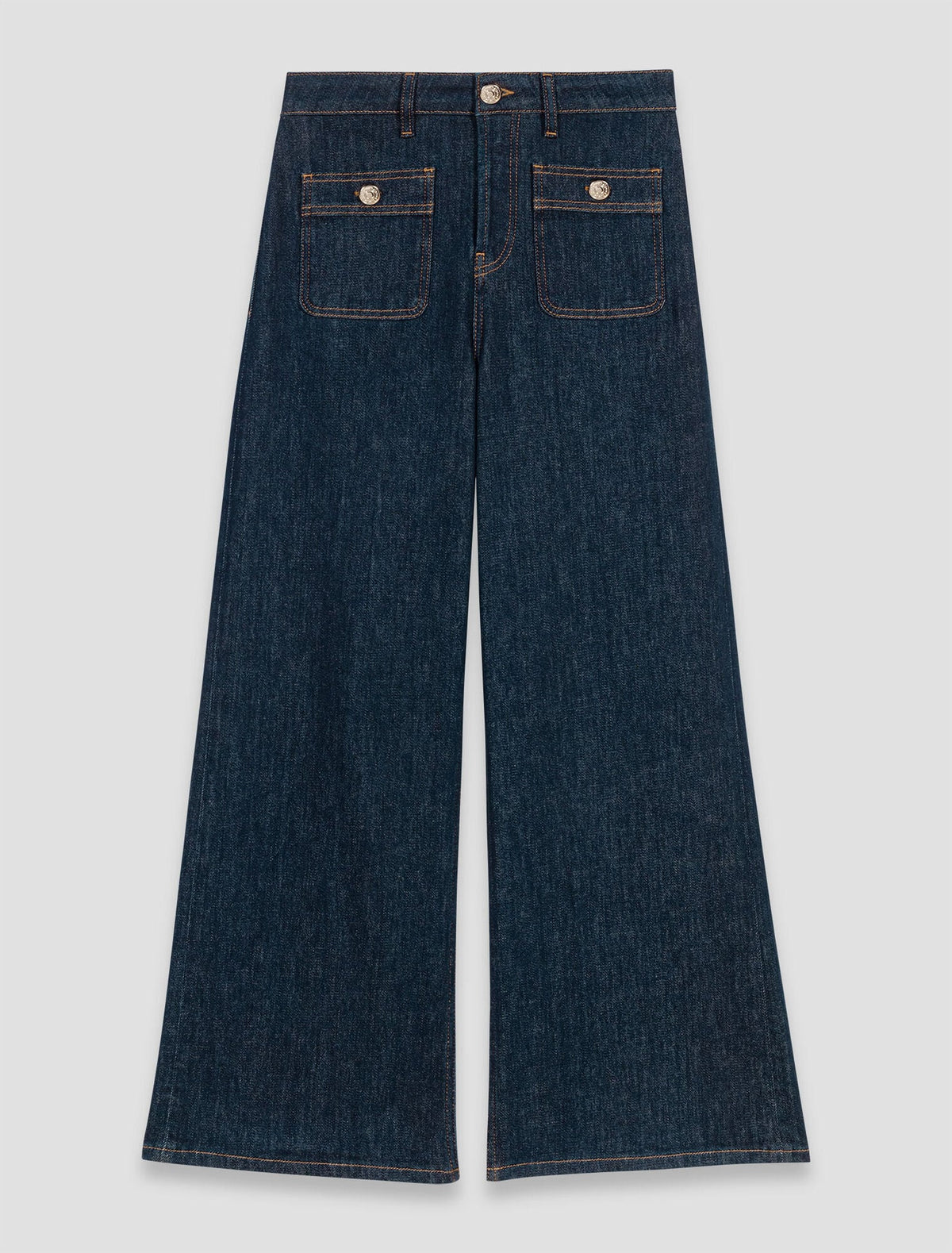 Wide jeans with patch pockets | Maje