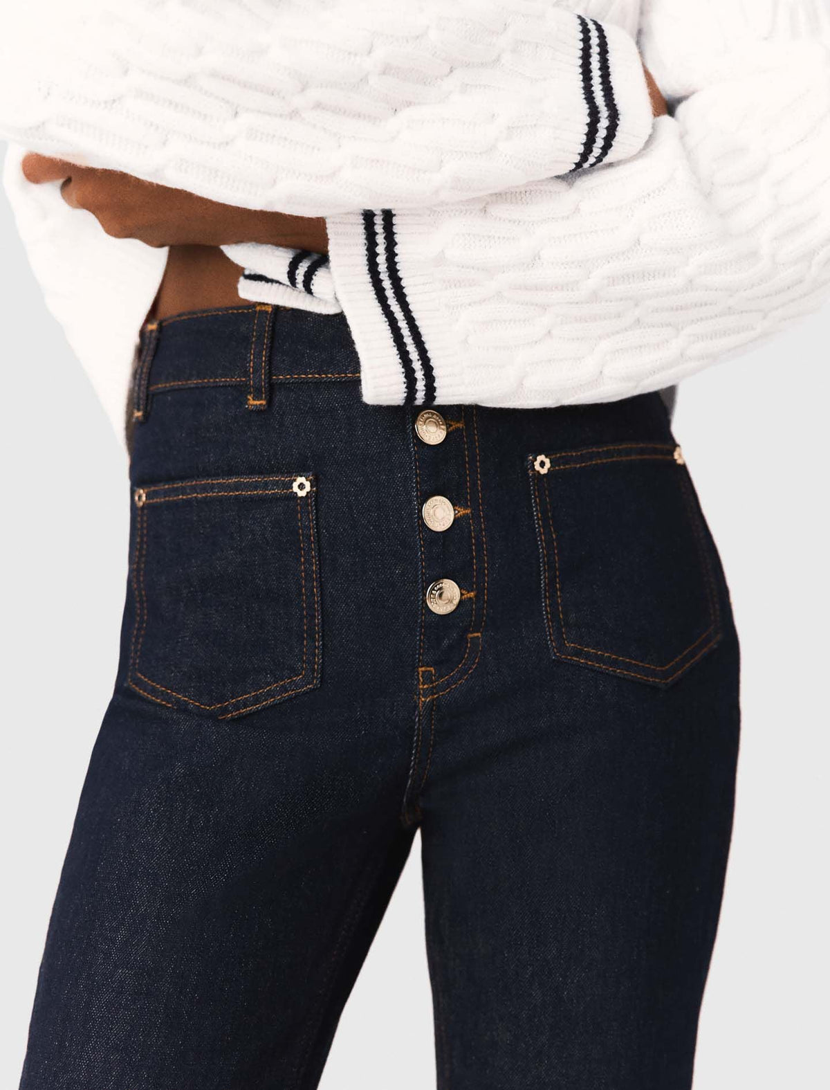 Denim jeans with pockets | Maje