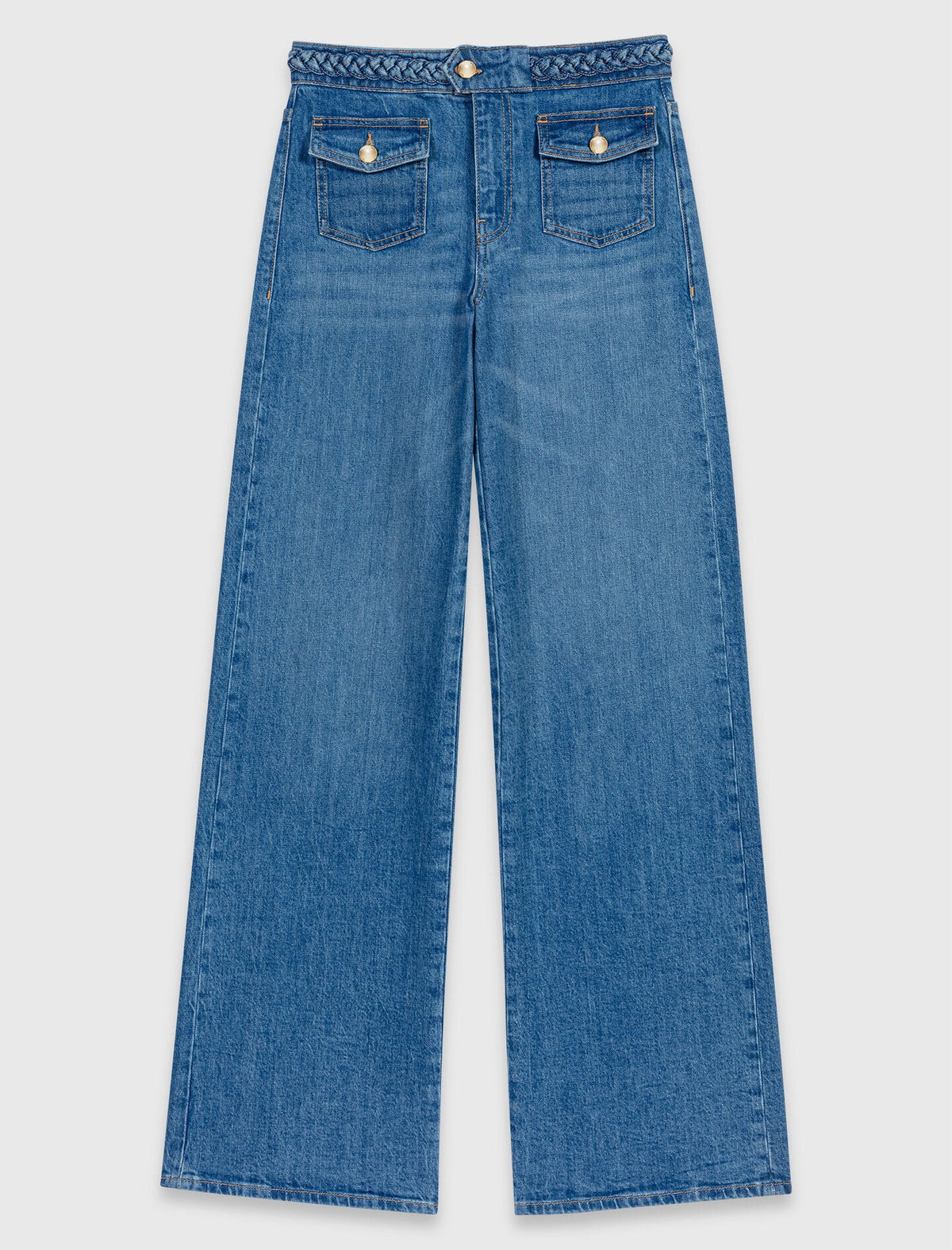 Braided flared jeans | Maje