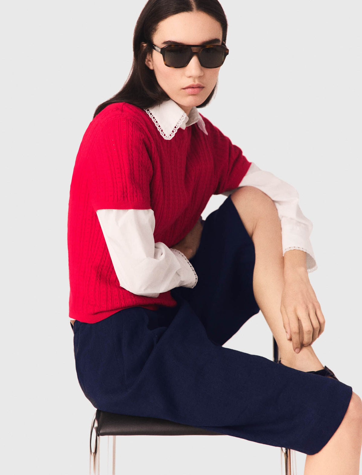 Round-neck sweater | Maje
