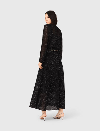 Rhinestone knit cardigan | Maje