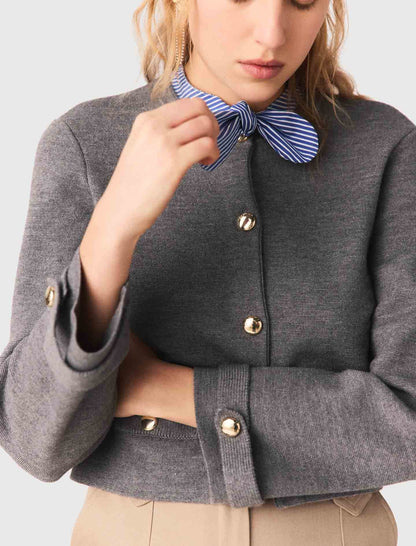 Cardigan with removable tie | Maje
