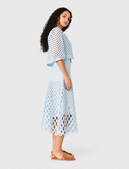 Rhinestone crochet cardigan | Maje