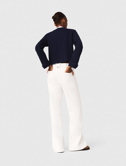 Cardigan with embroidered collar | Maje