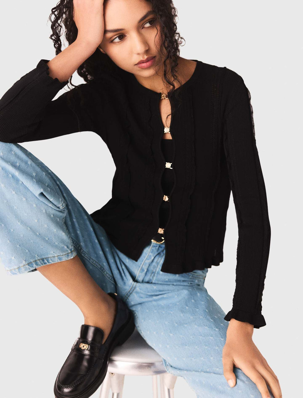 2-in-1 cardigan | Maje