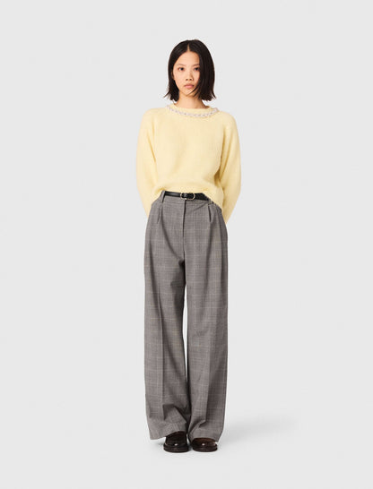 Removable jewel collar sweater | Maje