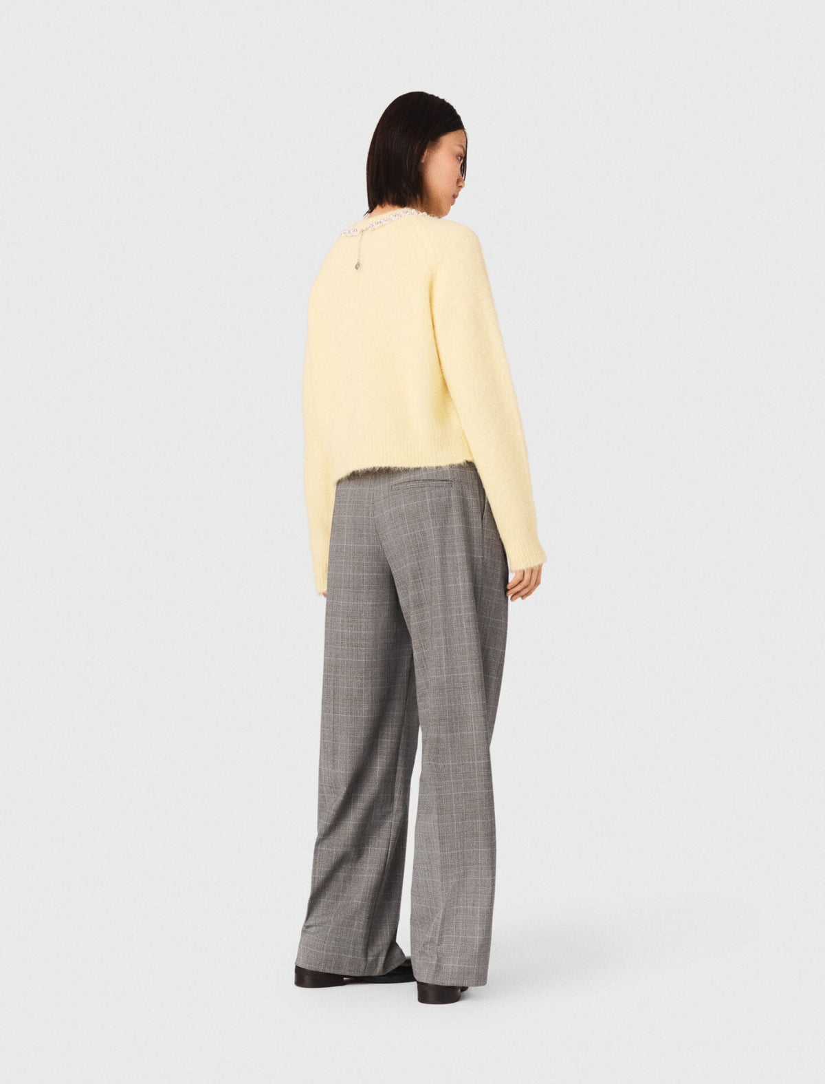 Removable jewel collar sweater | Maje