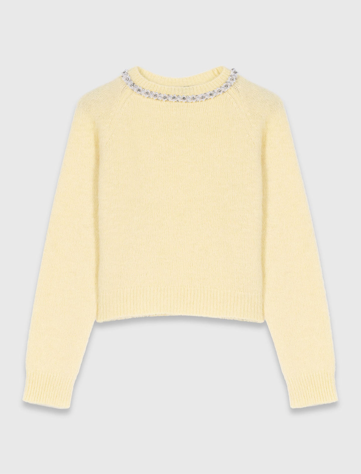 Removable jewel collar sweater | Maje
