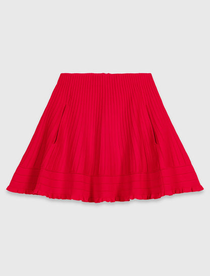 Compact knit short skirt | Maje