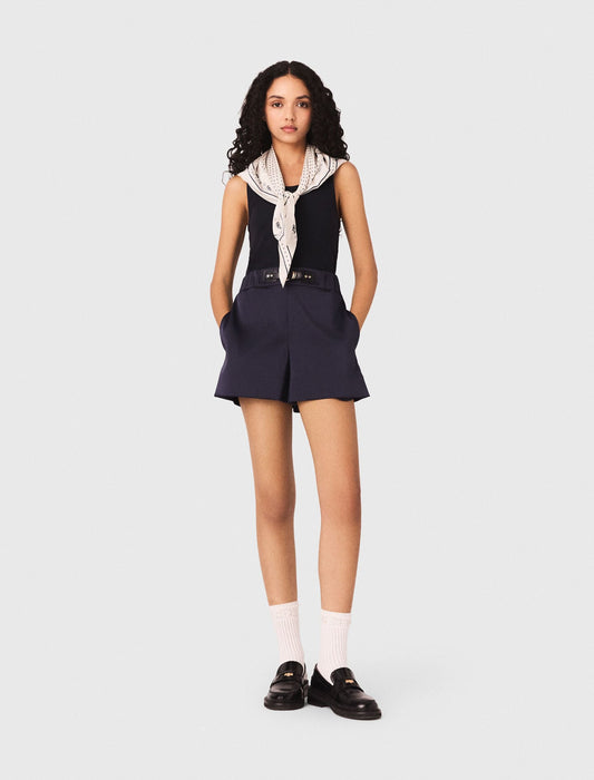Satin-effect shorts | Maje